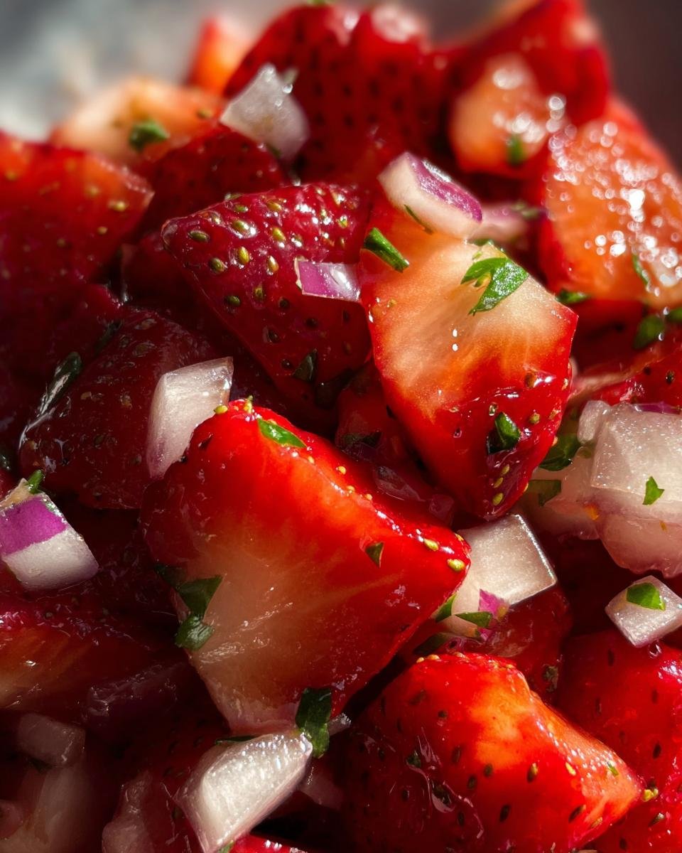10 Minute Strawberry Salsa - detail 1