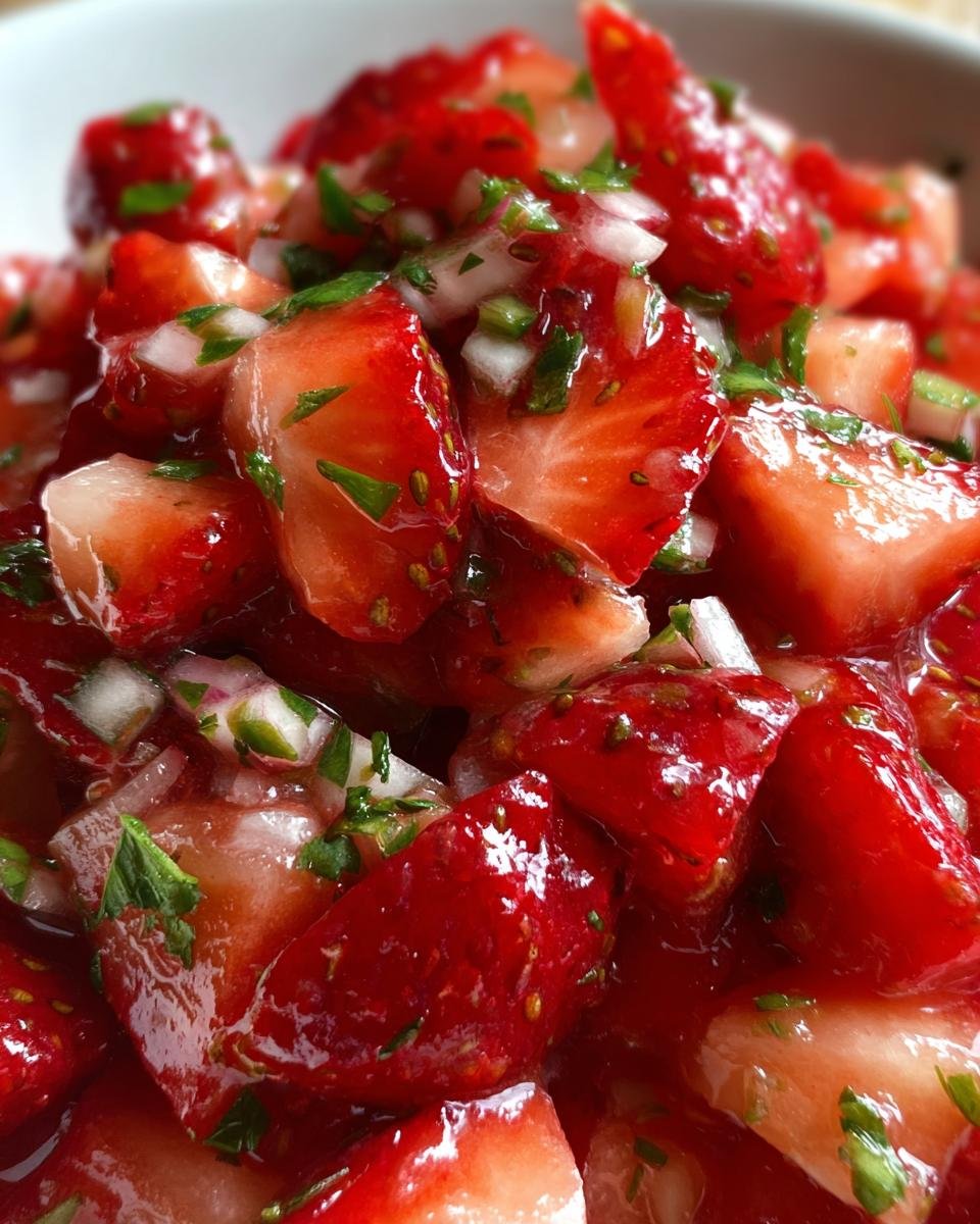 10 Minute Strawberry Salsa - detail 2