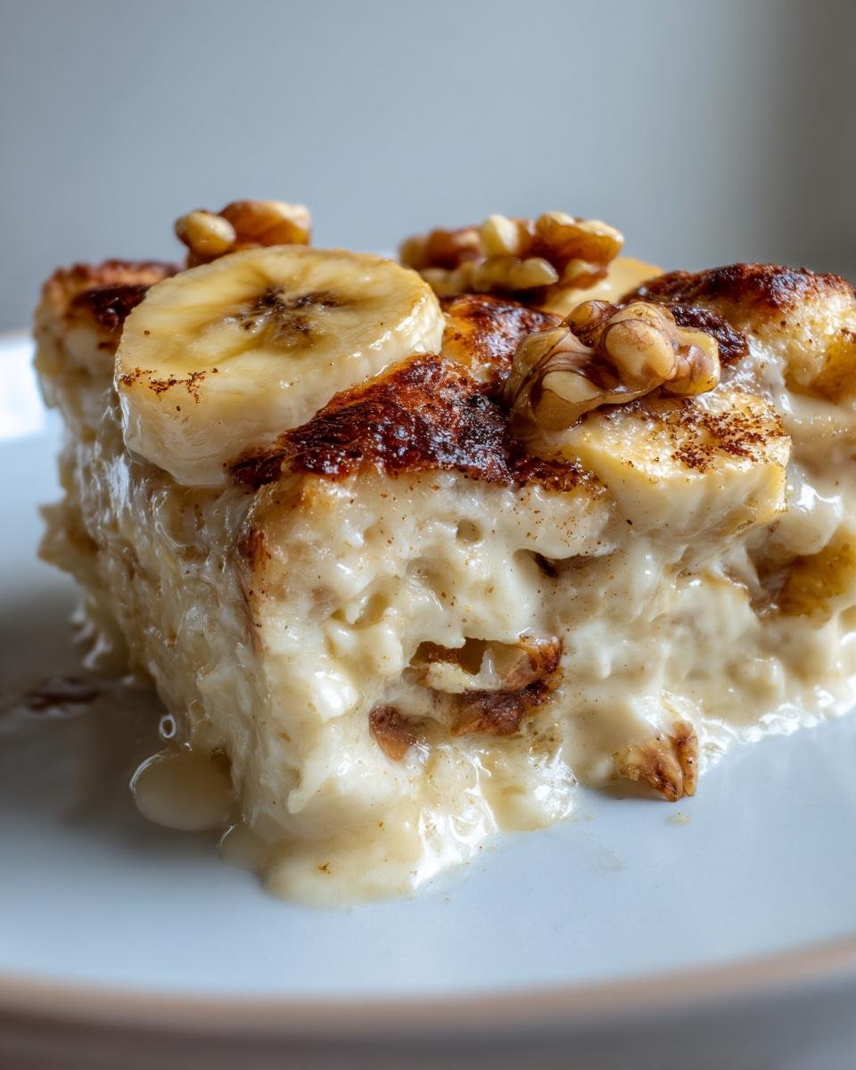 Banana and Walnut Pudding - detail 4