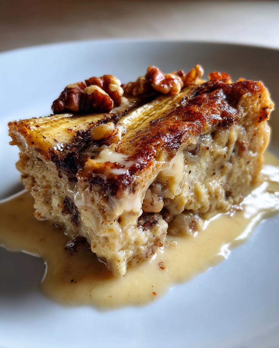 Banana and Walnut Pudding - detail 5