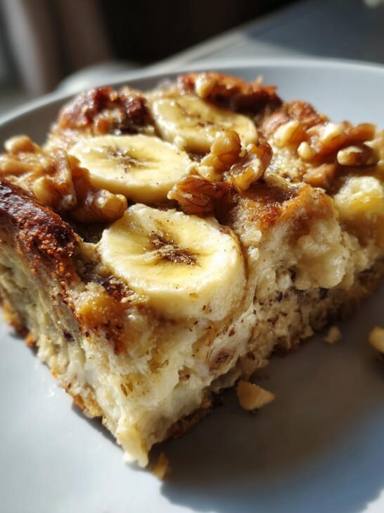 Banana and Walnut Pudding
