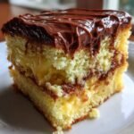 Boston Cream Poke Cake