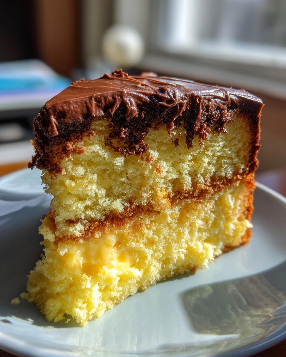 Boston Cream Poke Cake - detail 4