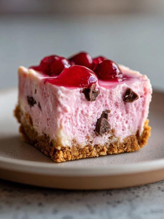 Cherry Chip Cheesecake Bites