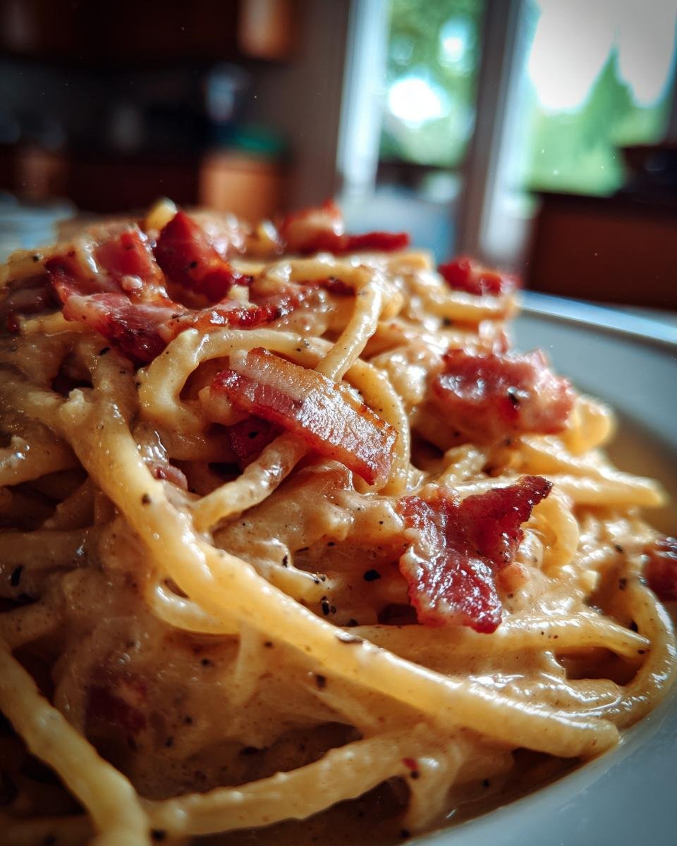 Creamy Bacon Spaghetti - detail 2