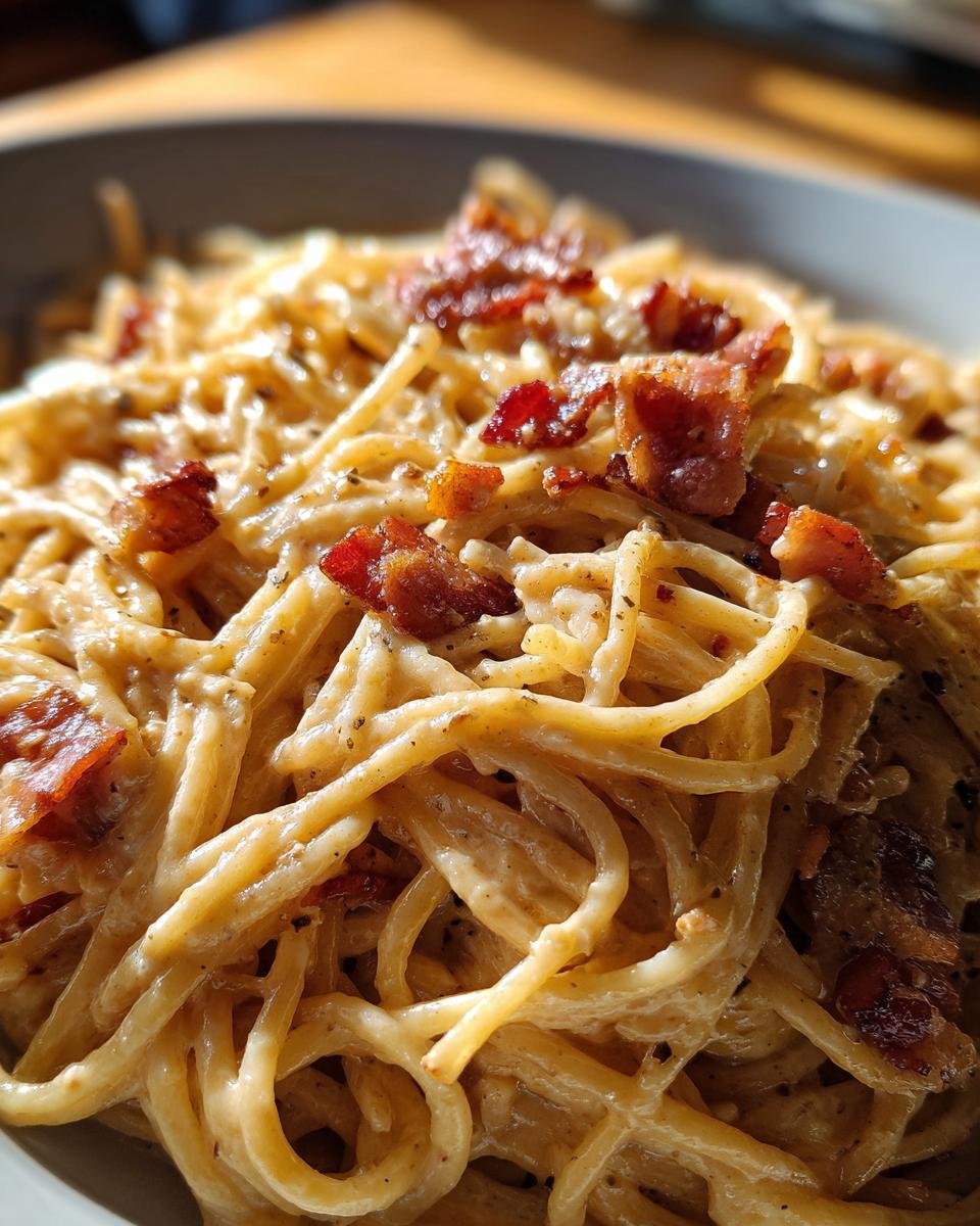 Creamy Bacon Spaghetti - detail 3