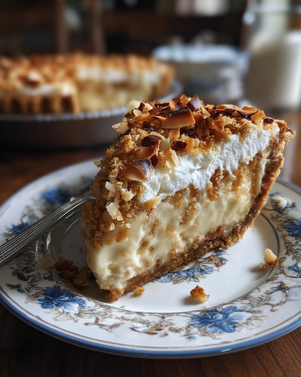 Creamy Coconut Nut Pie - detail 2