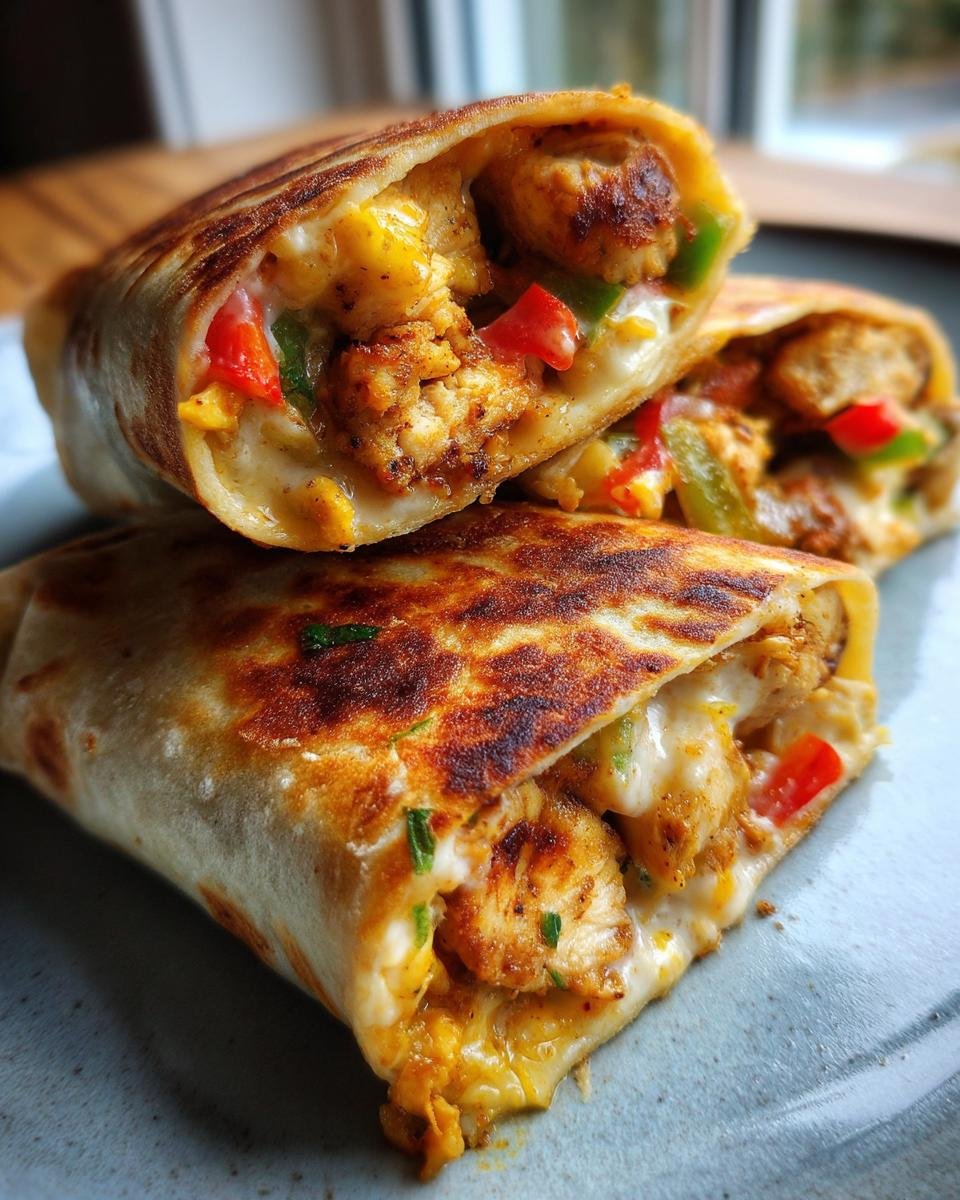 Crispy Chicken Bell Pepper Ranch Burritos - detail 2