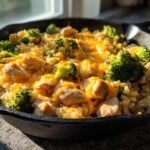 Easy Broccoli Chicken Rice Skillet