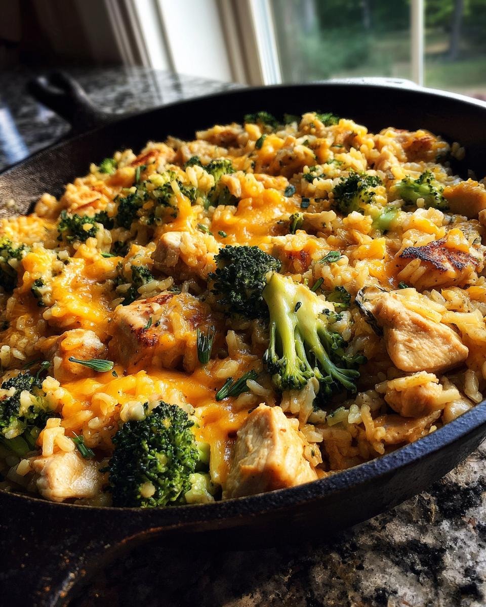 Easy Broccoli Chicken Rice Skillet - detail 3