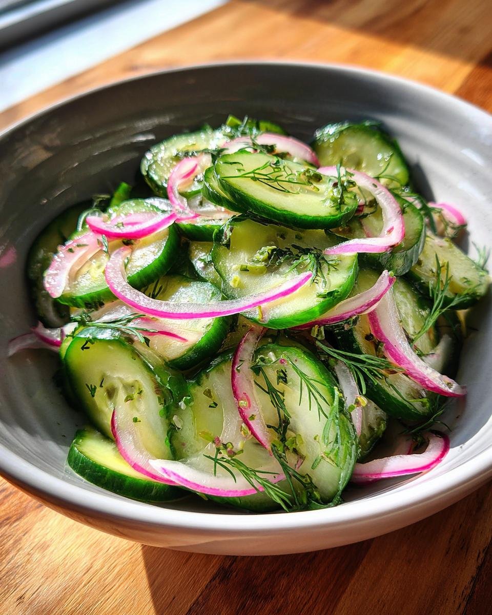 Fresh Pickled Cucumber Salad - detail 2