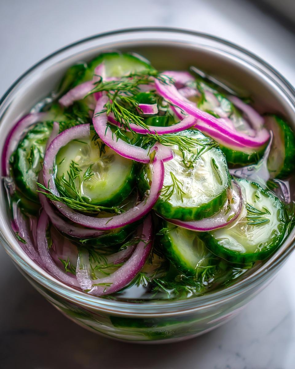 Fresh Pickled Cucumber Salad - detail 3