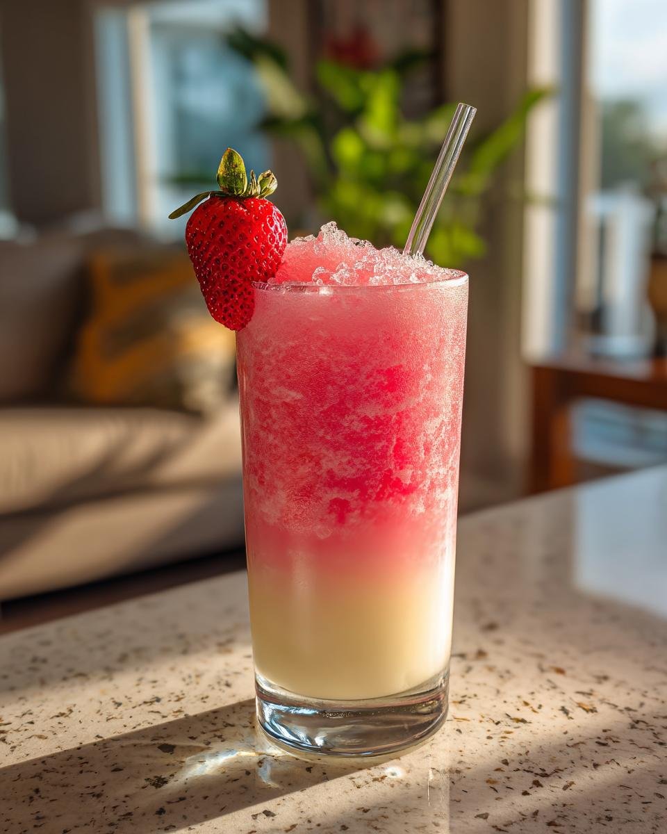 Frozen Miami Vice Cocktail - detail 2