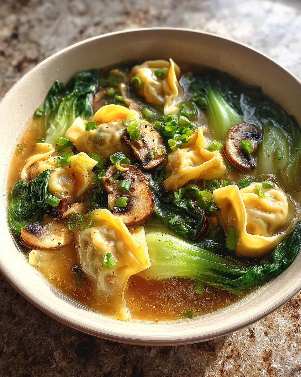 Homemade Wonton Soup - detail 3