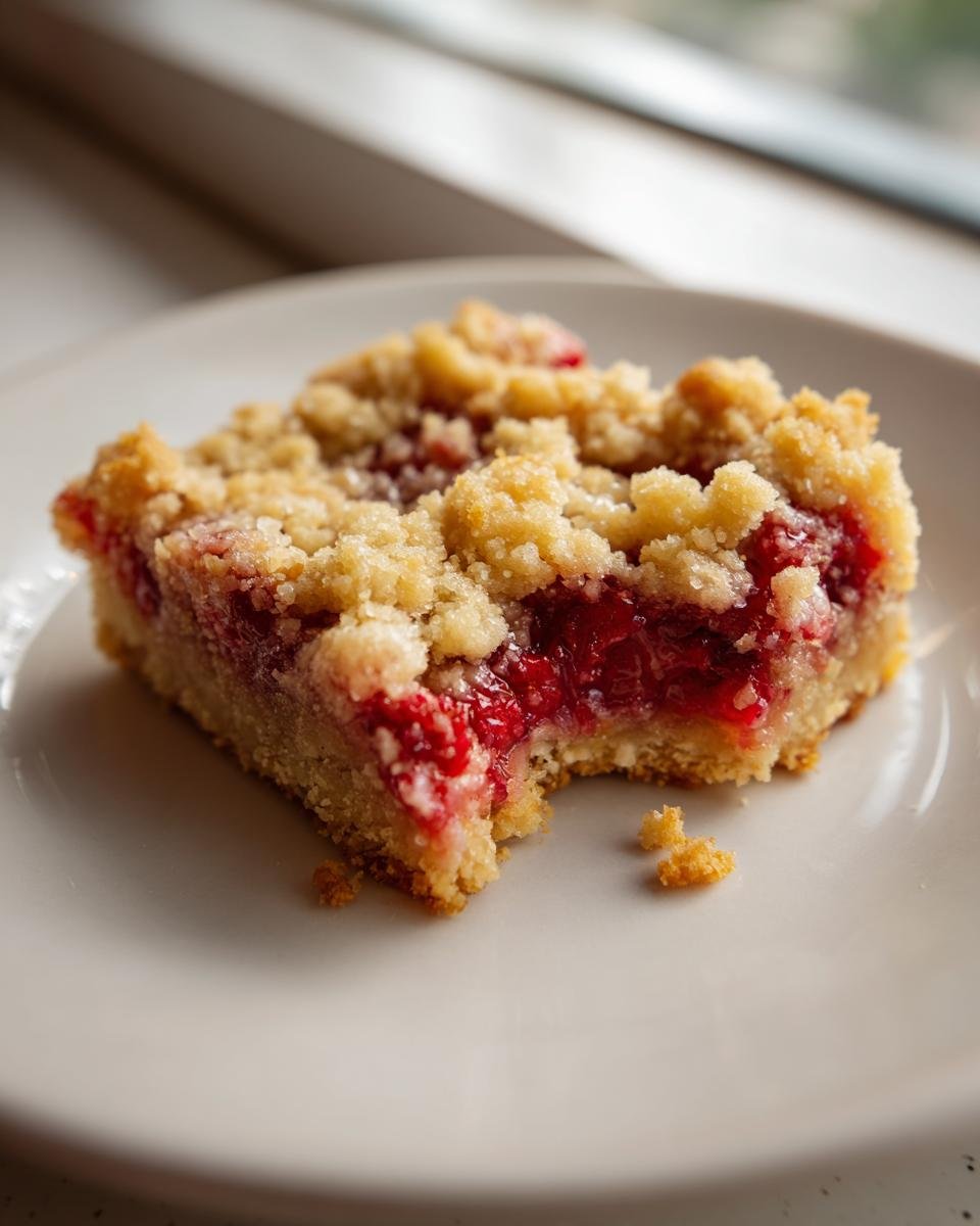 Lemon Raspberry Crumb Bars - detail 2