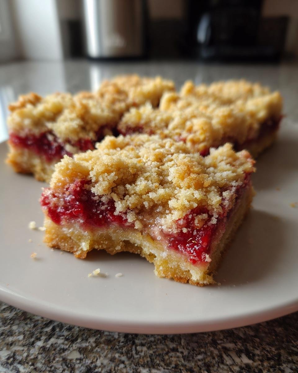 Lemon Raspberry Crumb Bars - detail 4