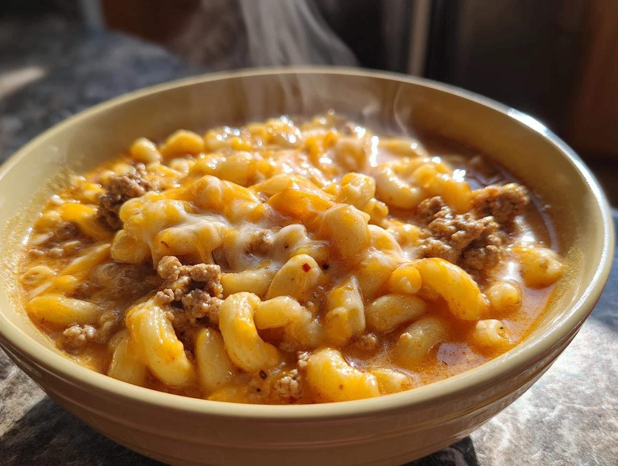 One Pot Macaroni Cheeseburger Soup: The Ultimate Comfort Food Recipe - detail 5
