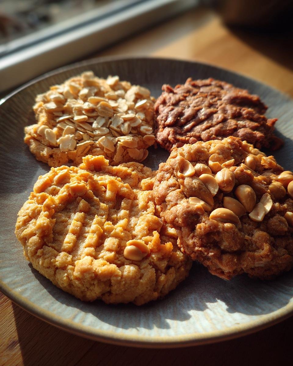 Peanut Butter Cookies in 3 Different Ways - detail 1
