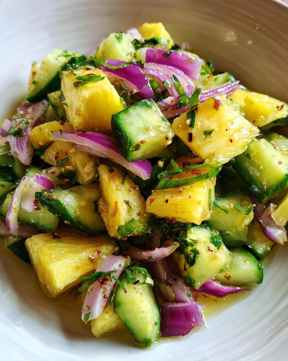 Pineapple Cucumber Salad - detail 1