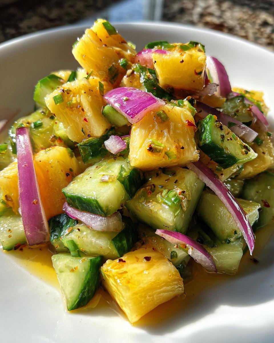 Pineapple Cucumber Salad - detail 2