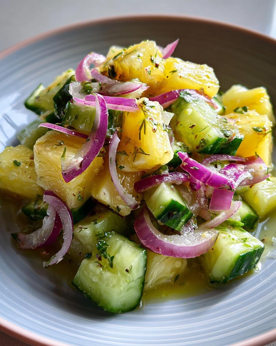 Pineapple Cucumber Salad - detail 3