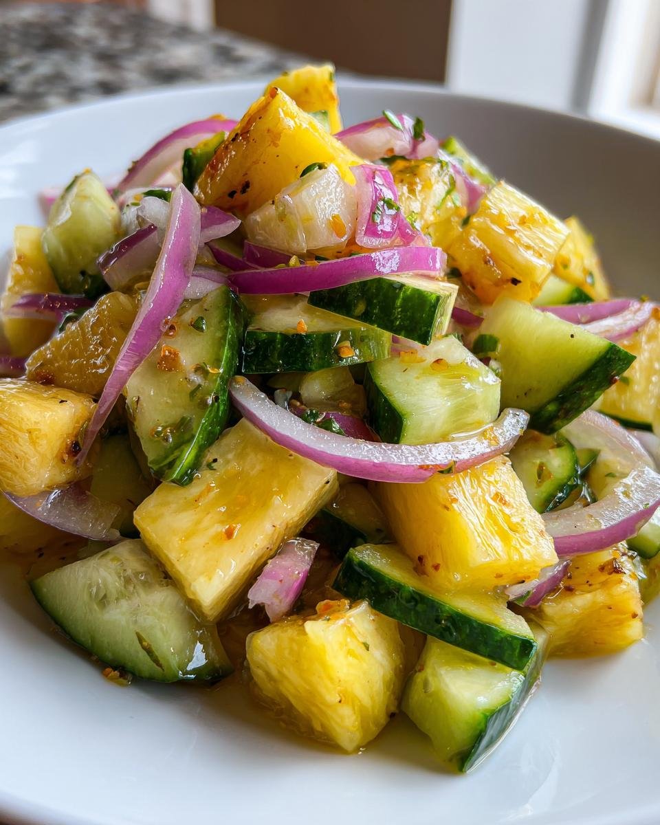 Pineapple Cucumber Salad - detail 4