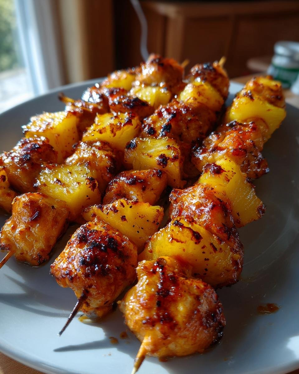 Quick and Easy Chicken and Pineapple Kabobs - detail 1