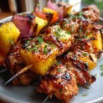 Quick and Easy Chicken and Pineapple Kabobs