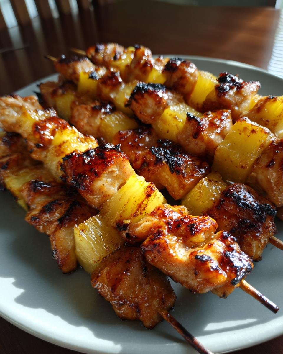 Quick and Easy Chicken and Pineapple Kabobs - detail 3