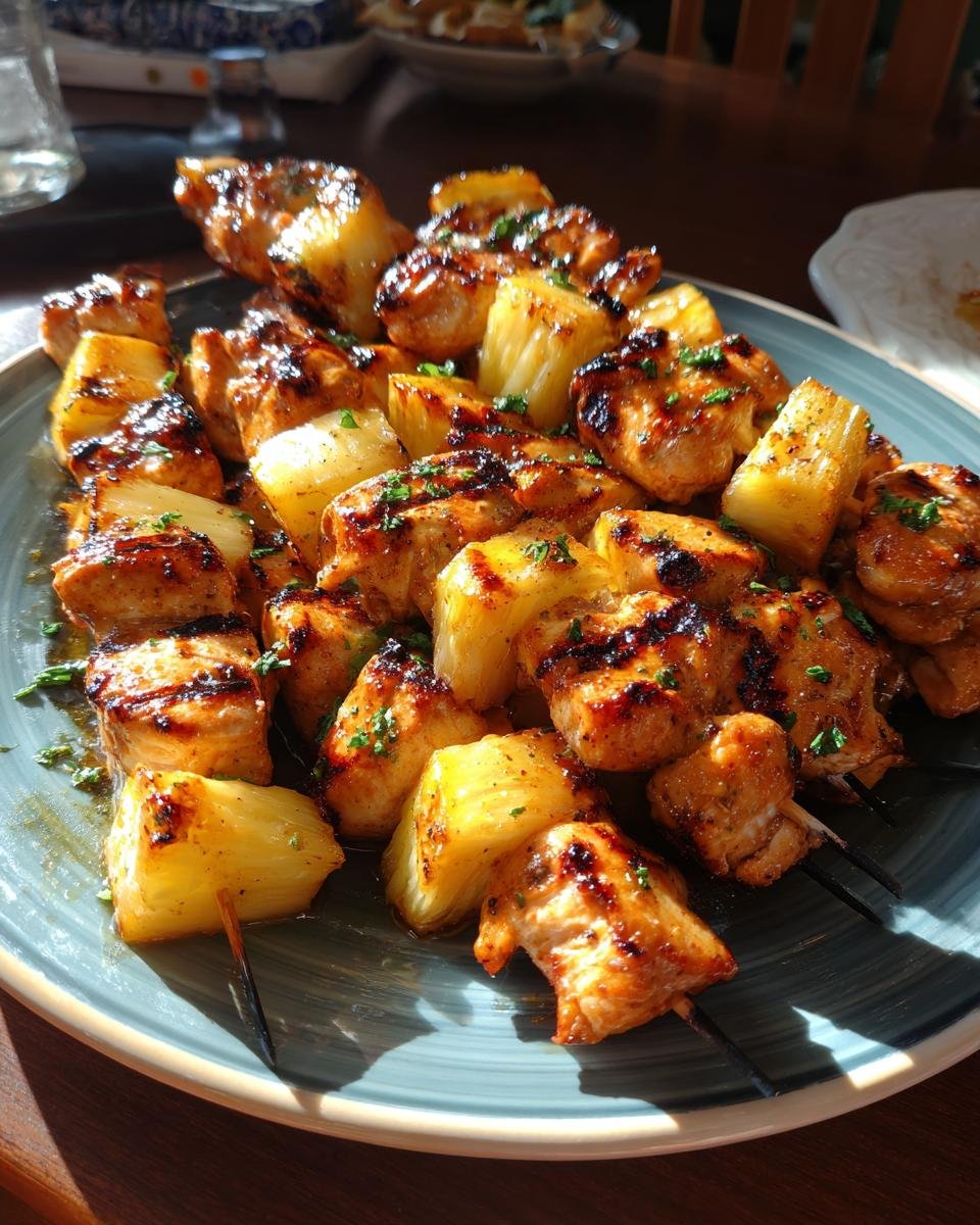 Quick and Easy Chicken and Pineapple Kabobs - detail 4