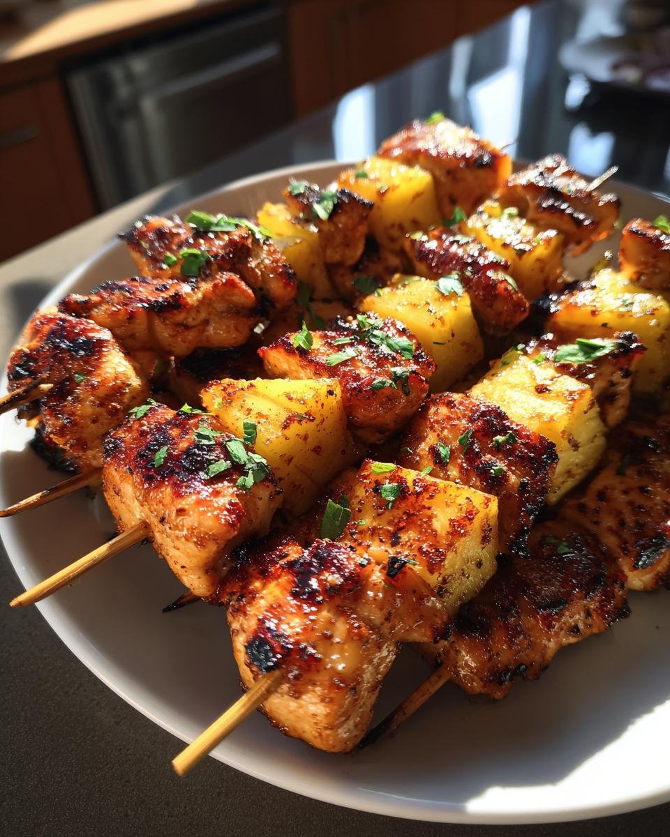 Quick and Easy Chicken and Pineapple Kabobs - detail 5