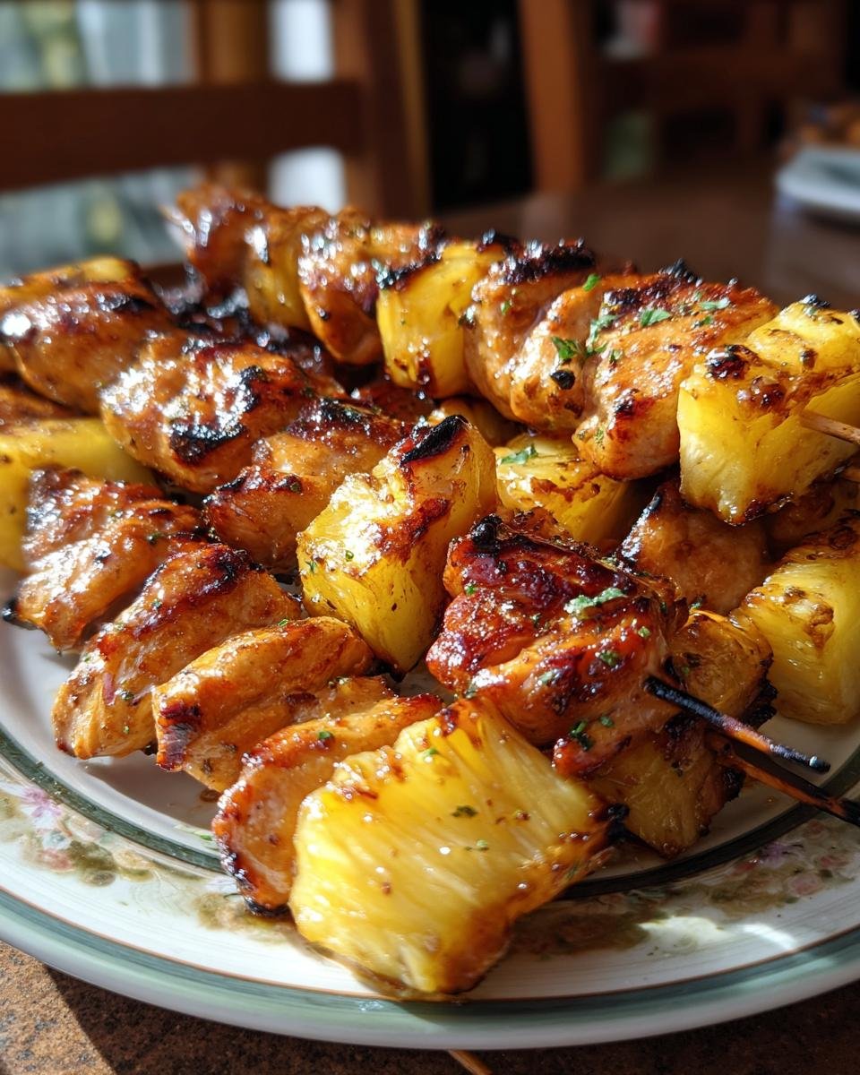 Quick and Easy Chicken and Pineapple Kabobs - detail 6