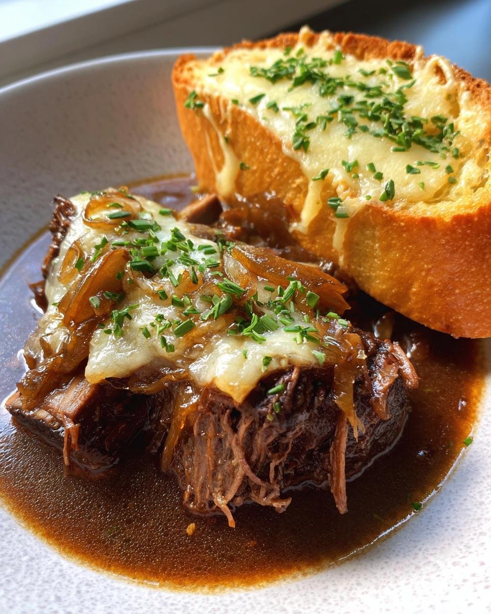 Rich and Tender French Onion Short Ribs with Gruyère Cheese Toast - detail 6