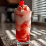 Shirley Temple Ice Cream Float