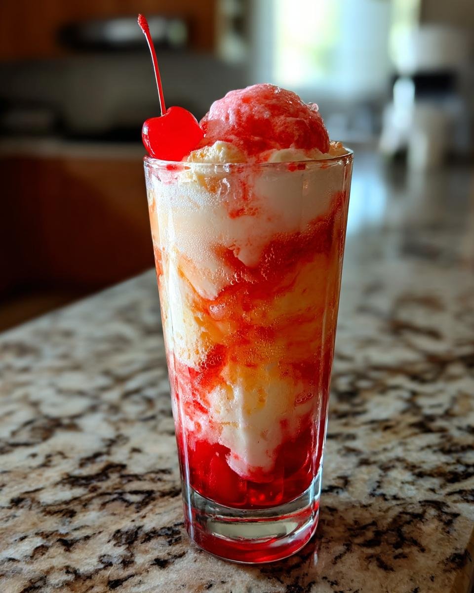 Shirley Temple Ice Cream Float - detail 2