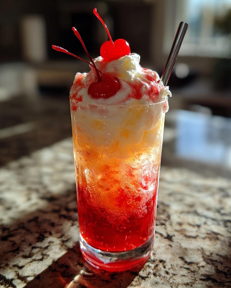 Shirley Temple Ice Cream Float - detail 3