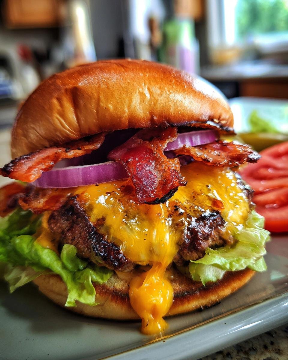 All-American BBQ Bacon Cheeseburgers - detail 1