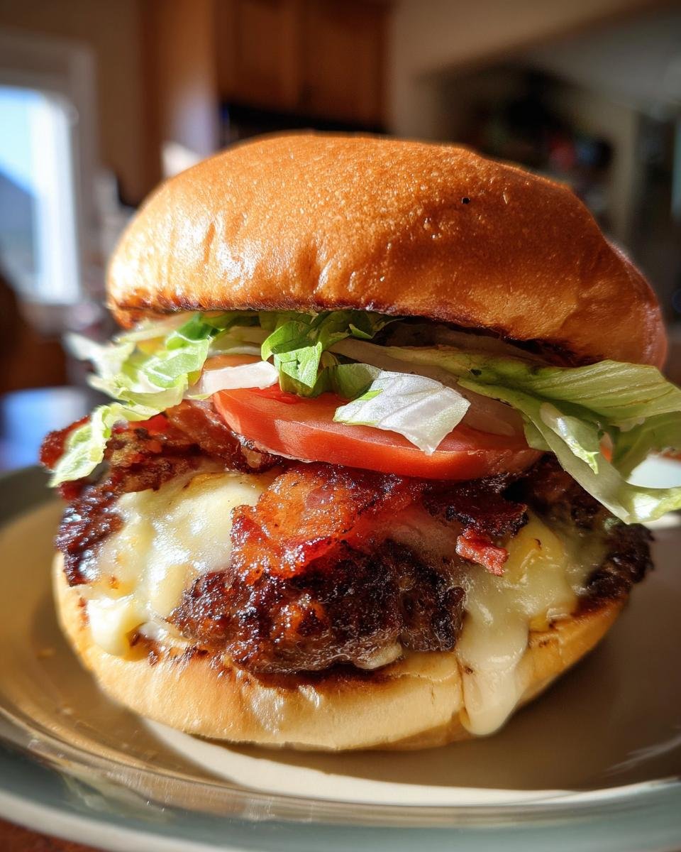 All-American BBQ Bacon Cheeseburgers - detail 2