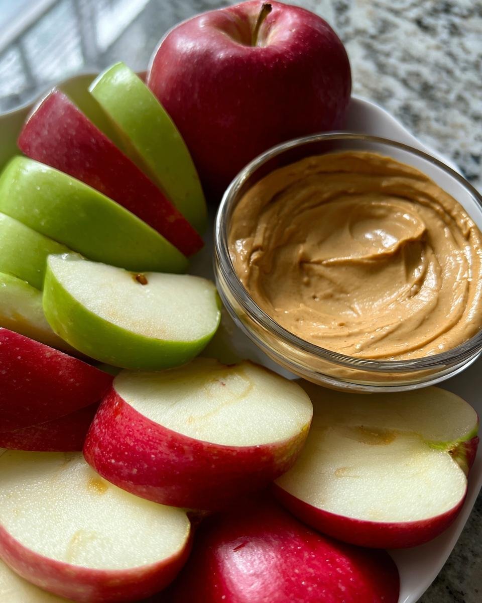 Apple Slices with Cinnamon Yogurt Dip - detail 4