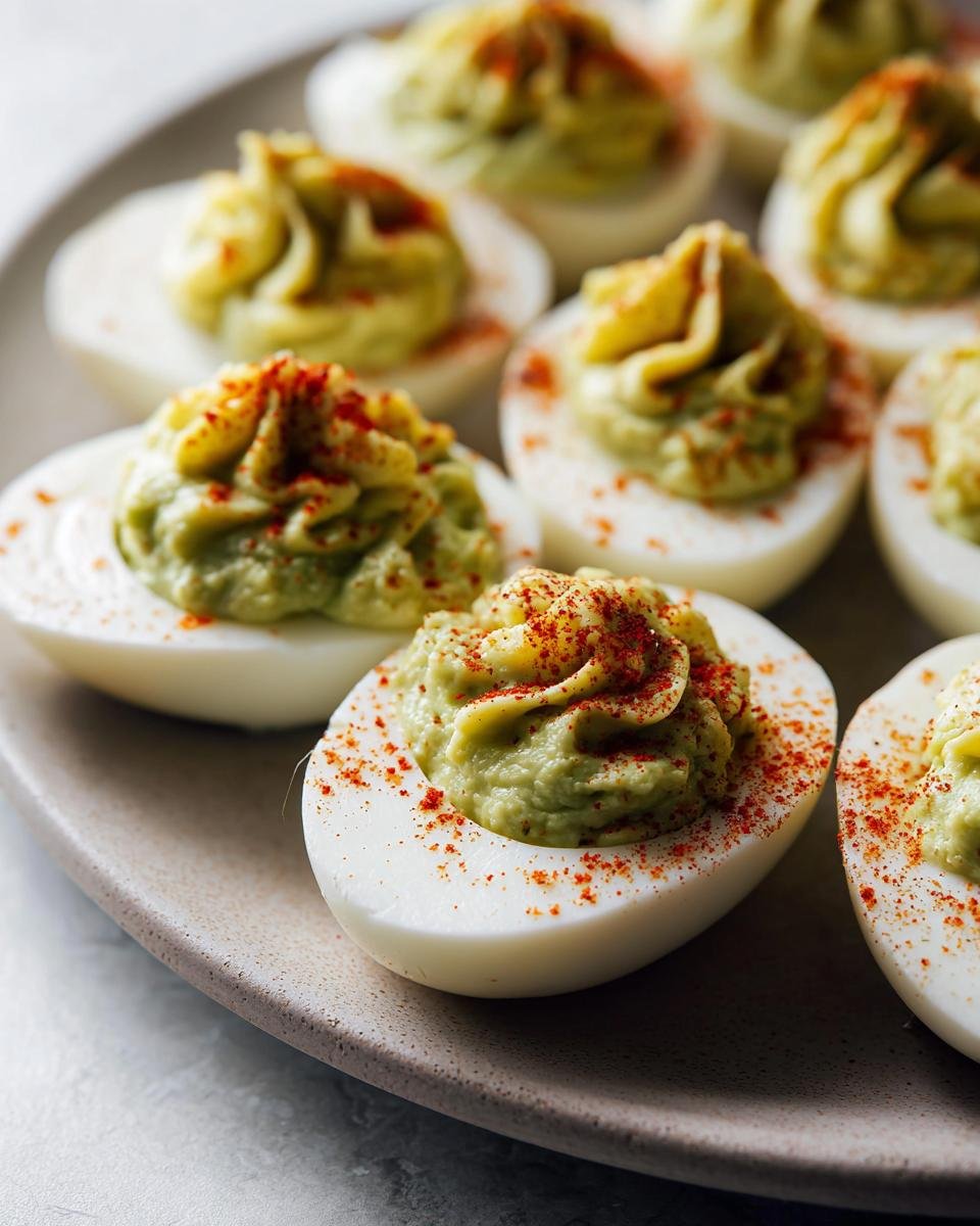 Avocado Deviled Eggs - detail 1