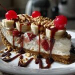 Chilled Banana Split Cheesecake