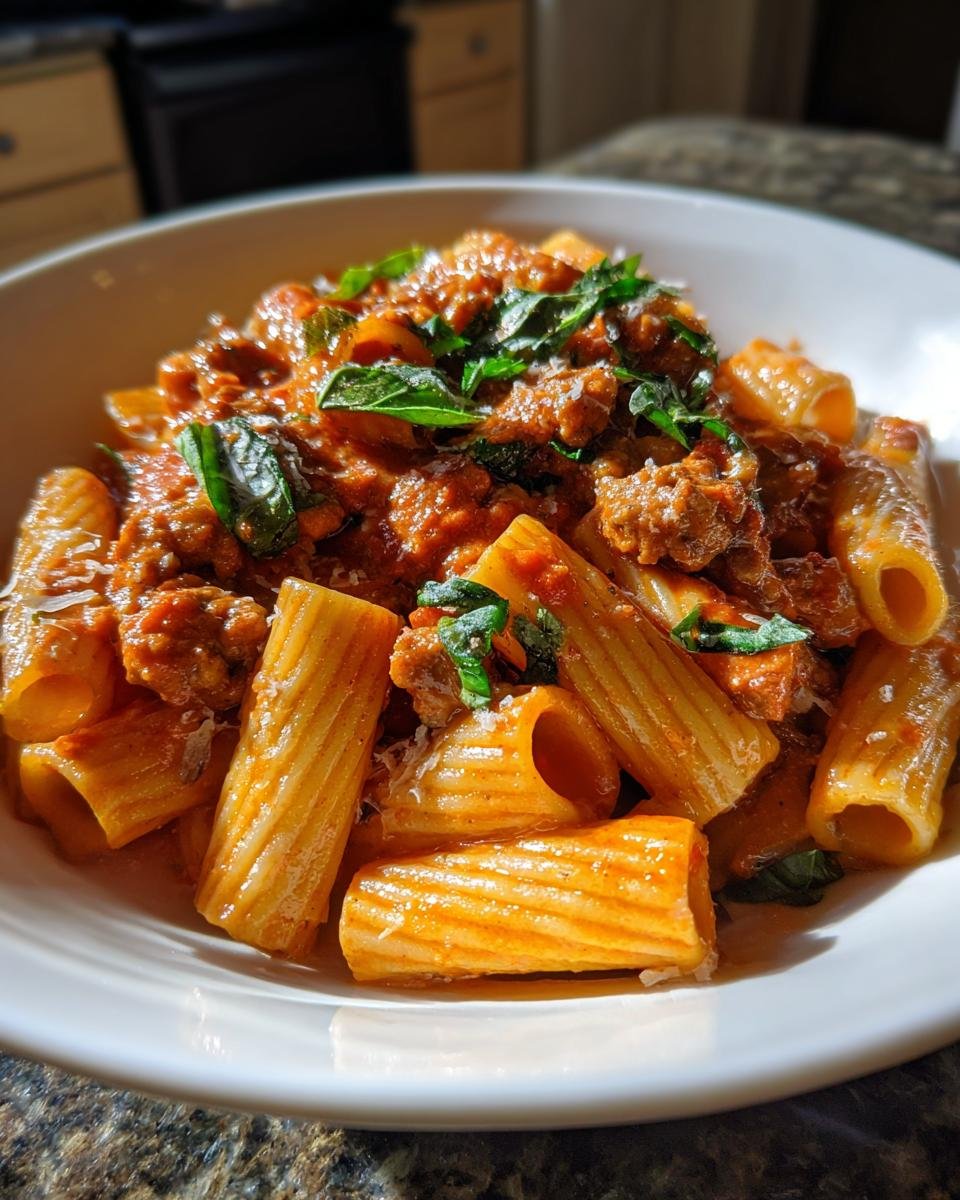 Creamy Sausage Rigatoni - detail 1