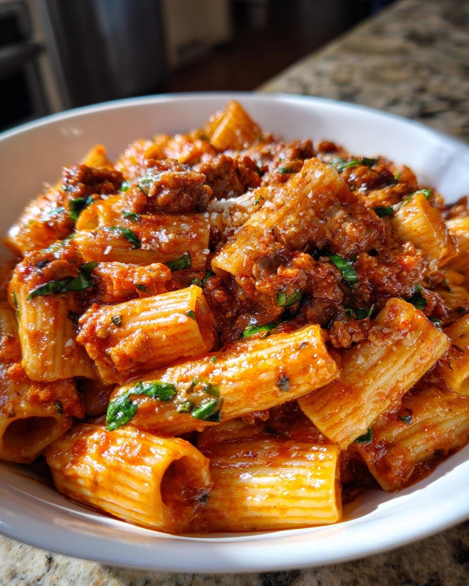 Creamy Sausage Rigatoni - detail 2