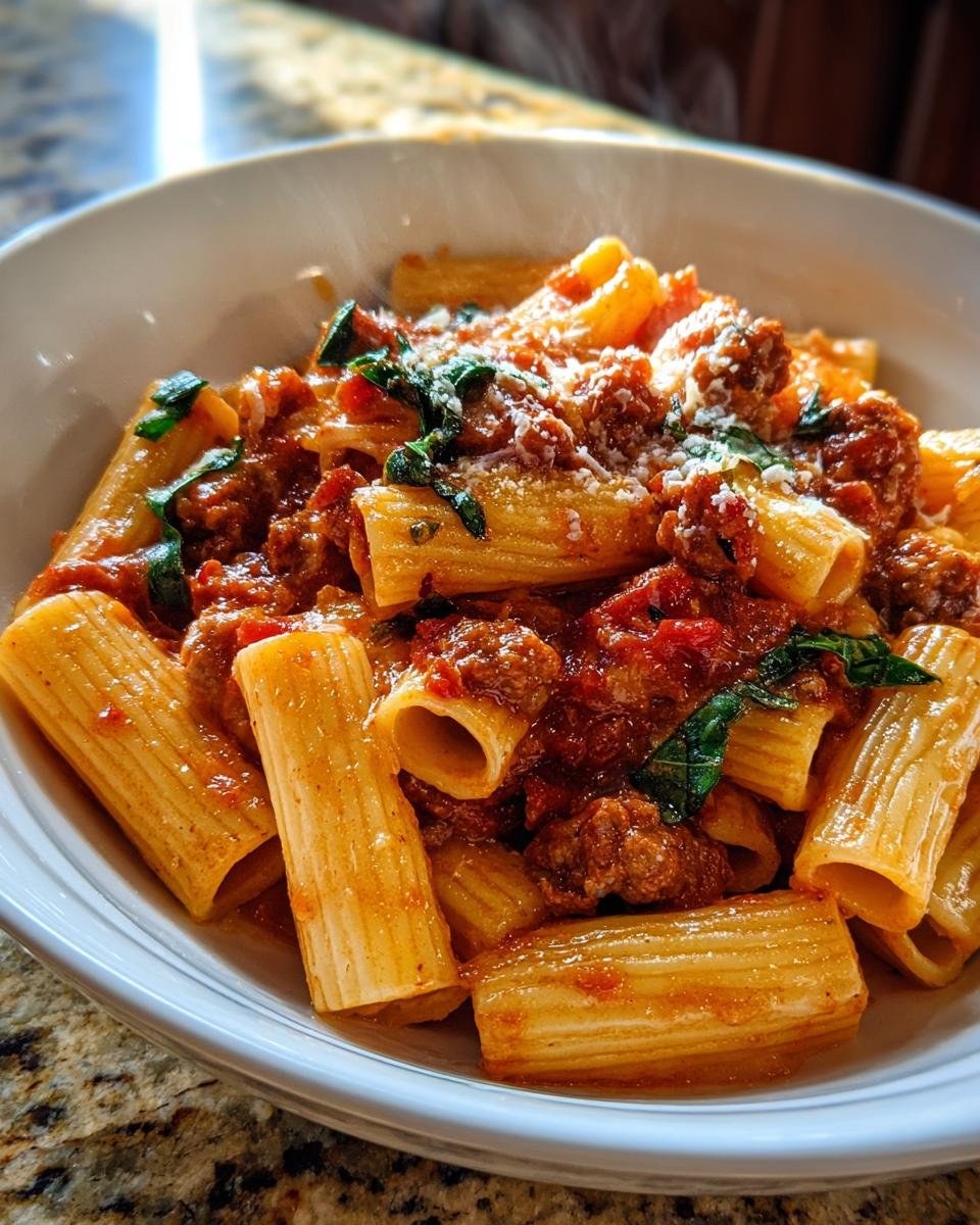 Creamy Sausage Rigatoni - detail 3