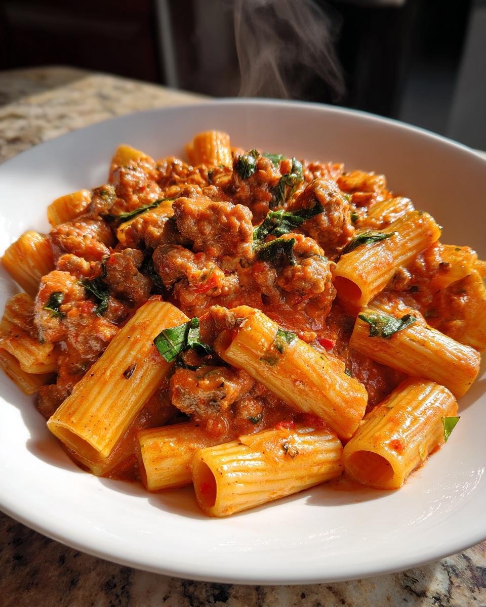 Creamy Sausage Rigatoni - detail 4