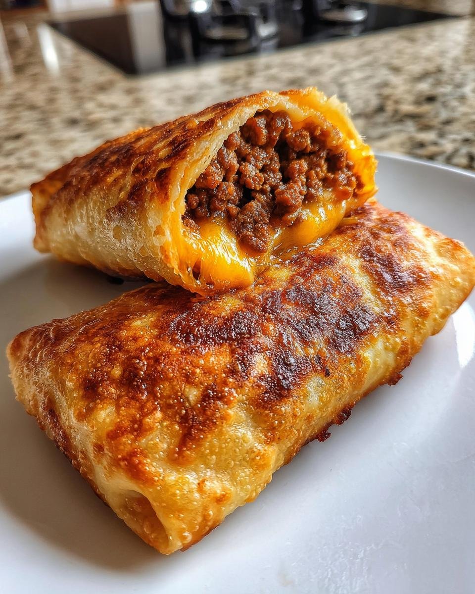 Crispy Beef & Cheese Chimichangas - detail 2