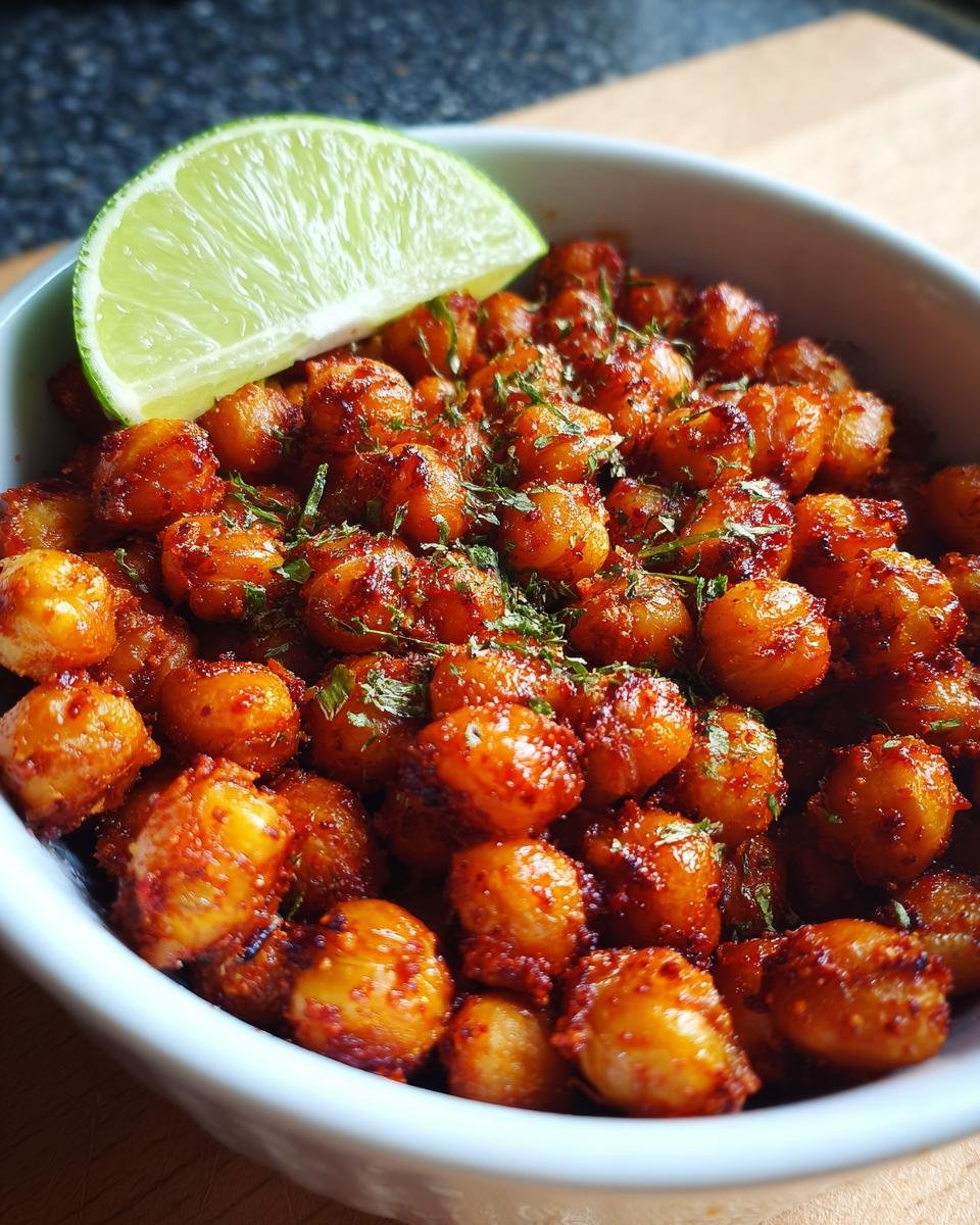Crunchy Chili-Lime Roasted Chickpeas - detail 2