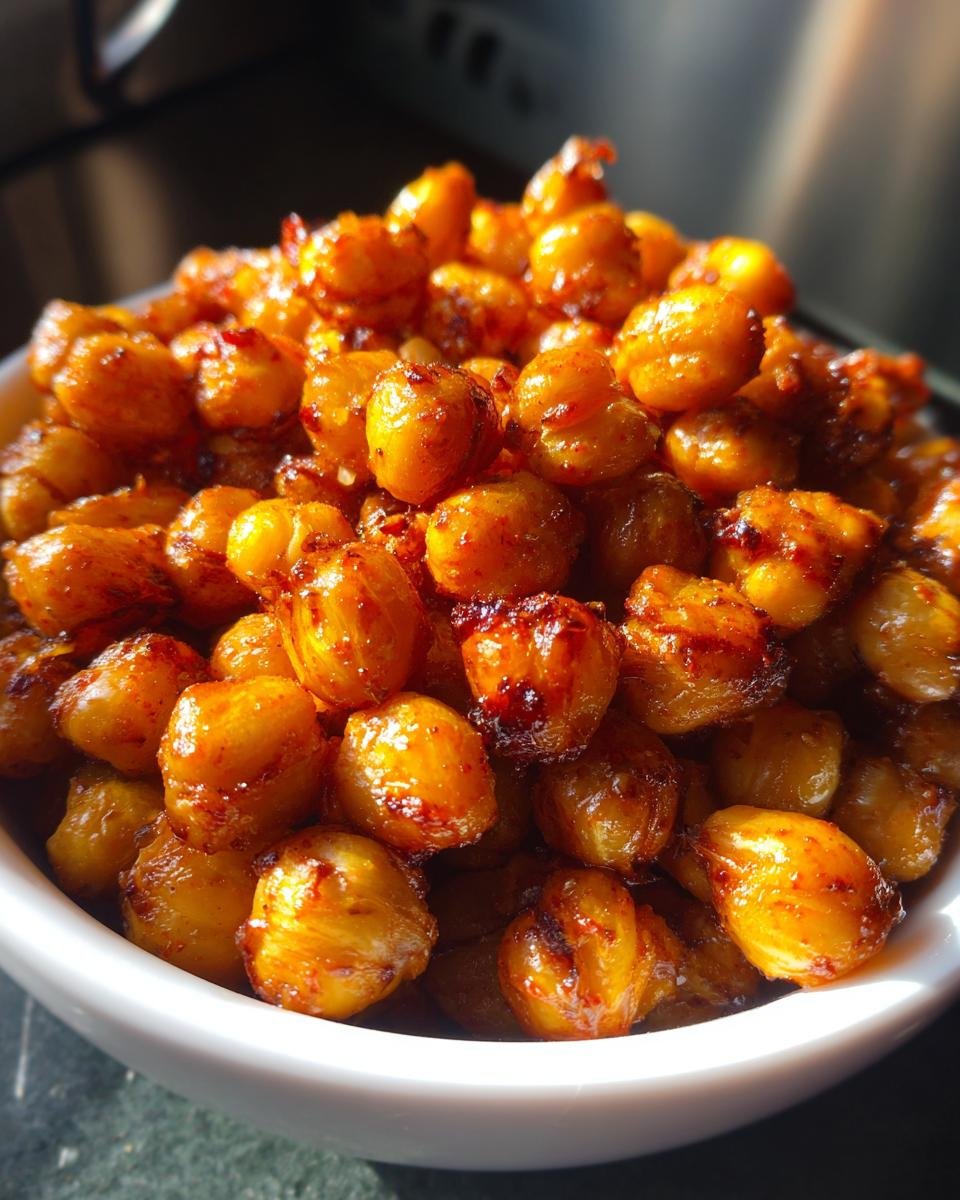 Crunchy Chili-Lime Roasted Chickpeas - detail 3