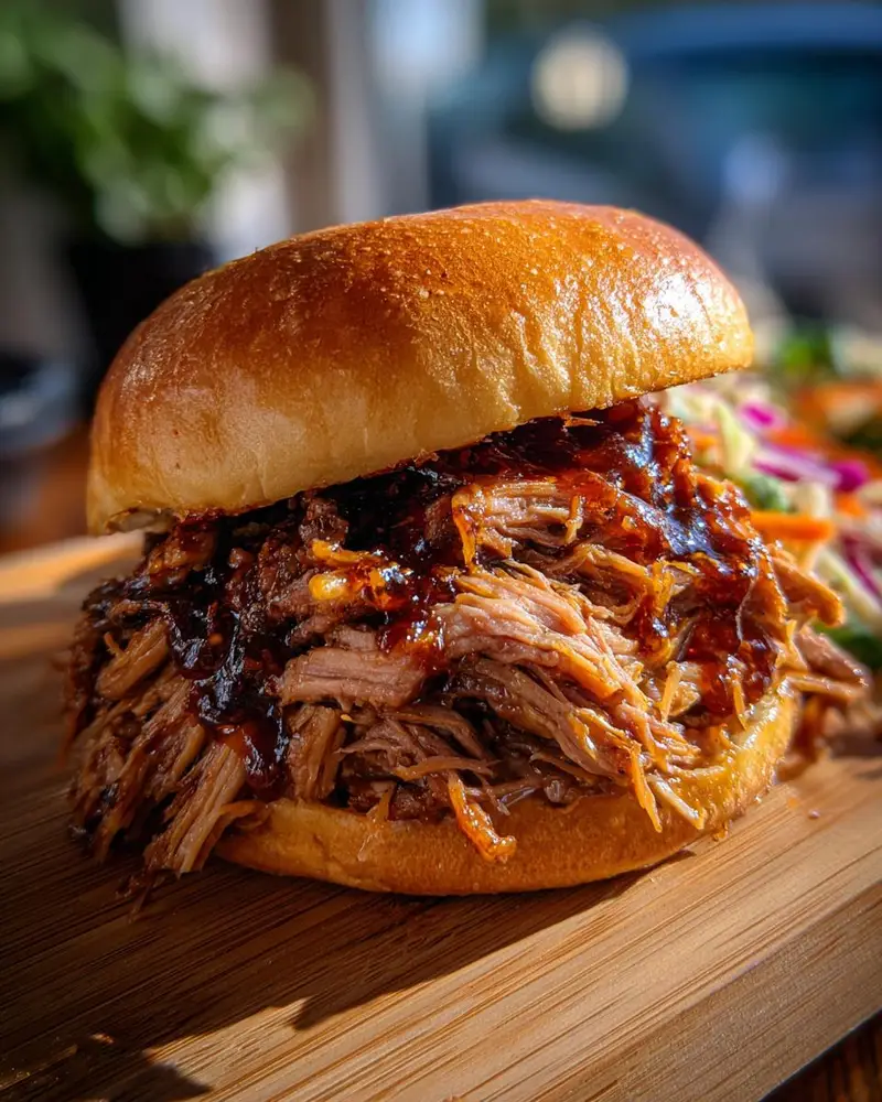 Dad's All-Day Smoked Pulled Pork Sandwiches - detail 1