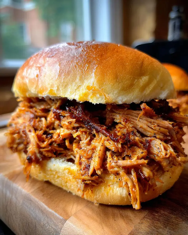 Dad's All-Day Smoked Pulled Pork Sandwiches - detail 2